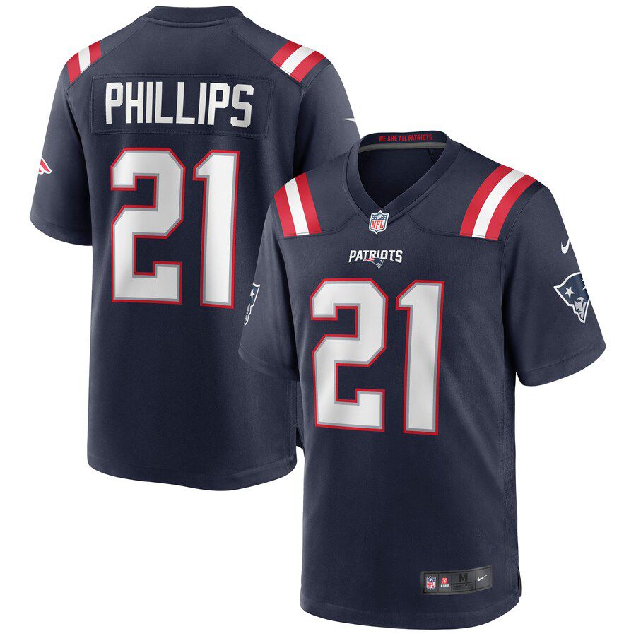 Men New England Patriots 21 Adrian Phillips Nike Navy Game NFL Jersey